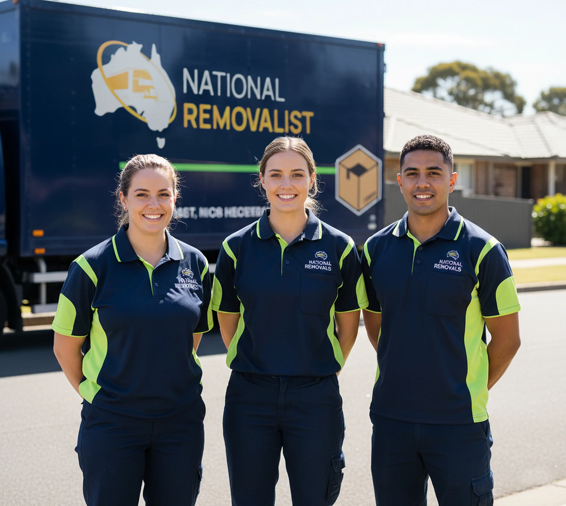 Professional removalist loading furniture into a truck