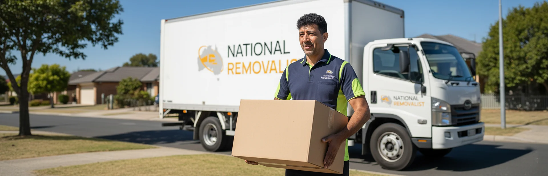 Removalists handling furniture during a home relocation